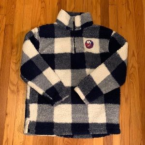 Islanders Plaid Fleece Quarterzip